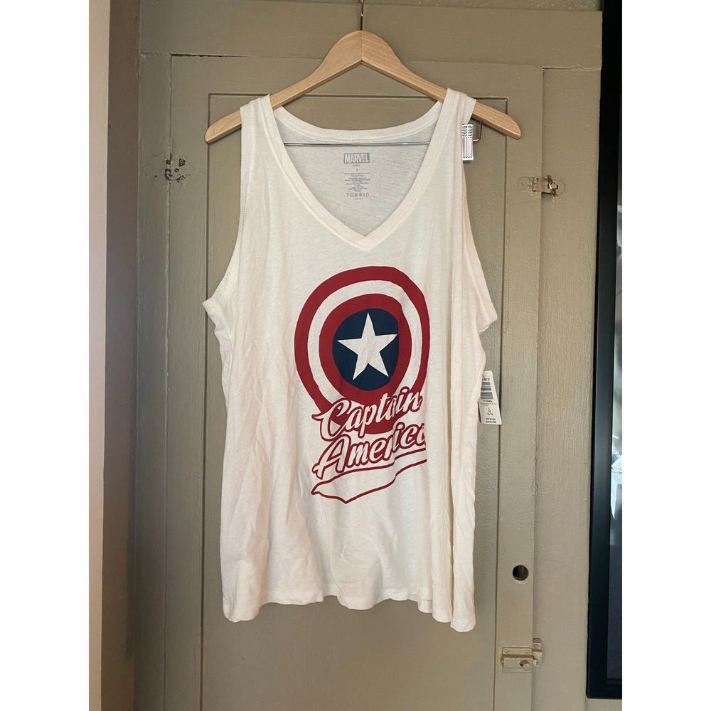 Marvel Captain America white 1 new with tags
